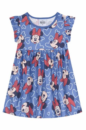 Vestido Minnie Mouse infantil menina Brandili - 1