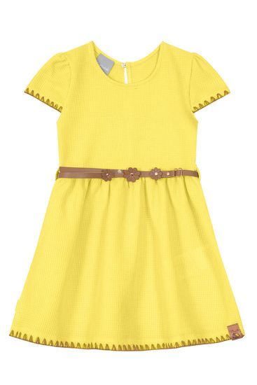 Vestido infantil menina em ribana aurora Mundi - 2