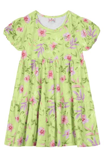 Vestido infantil menina em malha estampado Brandili - 10