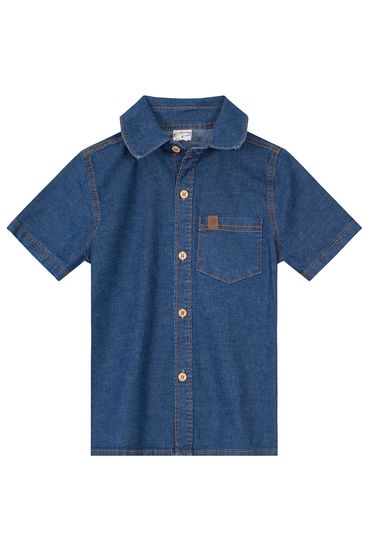 Camisa jeans infantil menino Brandili - 10