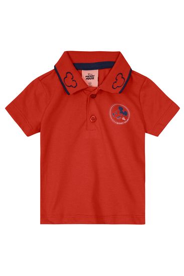 Camiseta polo infantil menino Mickey Mouse Mundi - 1