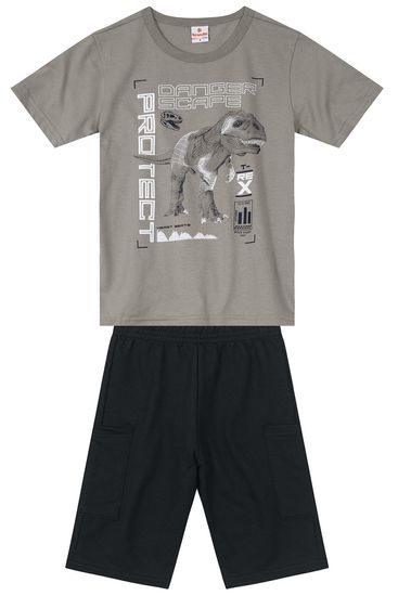 Conjunto infantil menino com camiseta e bermuda Brandili - 10