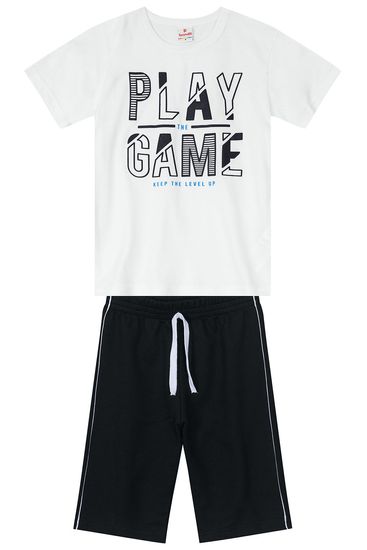 Conjunto infantil menino com camiseta e bermuda Brandili - 10