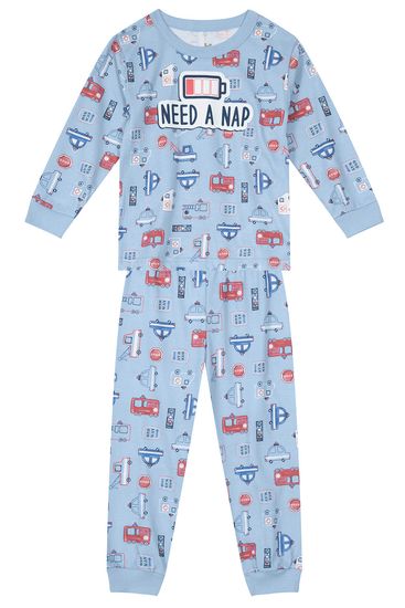 Pijama infantil menino com estampa brilha no escuro Brandili - 2
