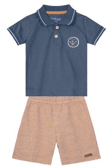 Conjunto polo infantil menino Mundi - 2