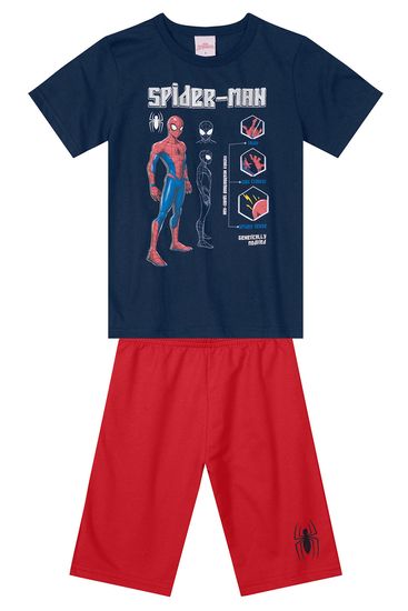 Conjunto Homem Aranha infantil menino Brandili - 10