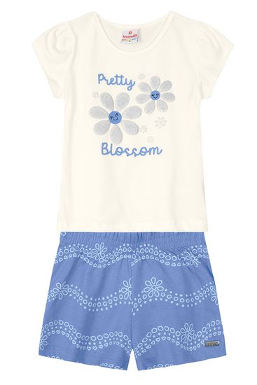 Conjunto infantil menina em malha Brandili - 2