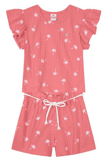 Conjunto infantil menina estampado Brandili - 6