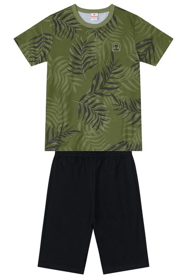Conjunto infantil menino com camiseta e bermuda Brandili - 10