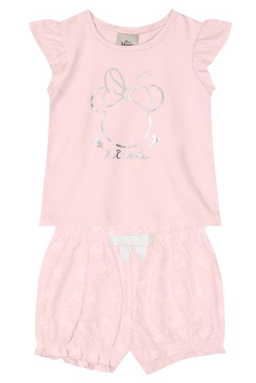Conjunto Minnie Mouse infantil menina Mundi - P