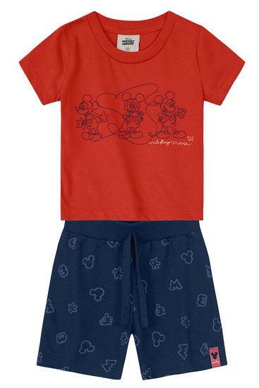 Conjunto Mickey Mouse infantil menino Mundi - M
