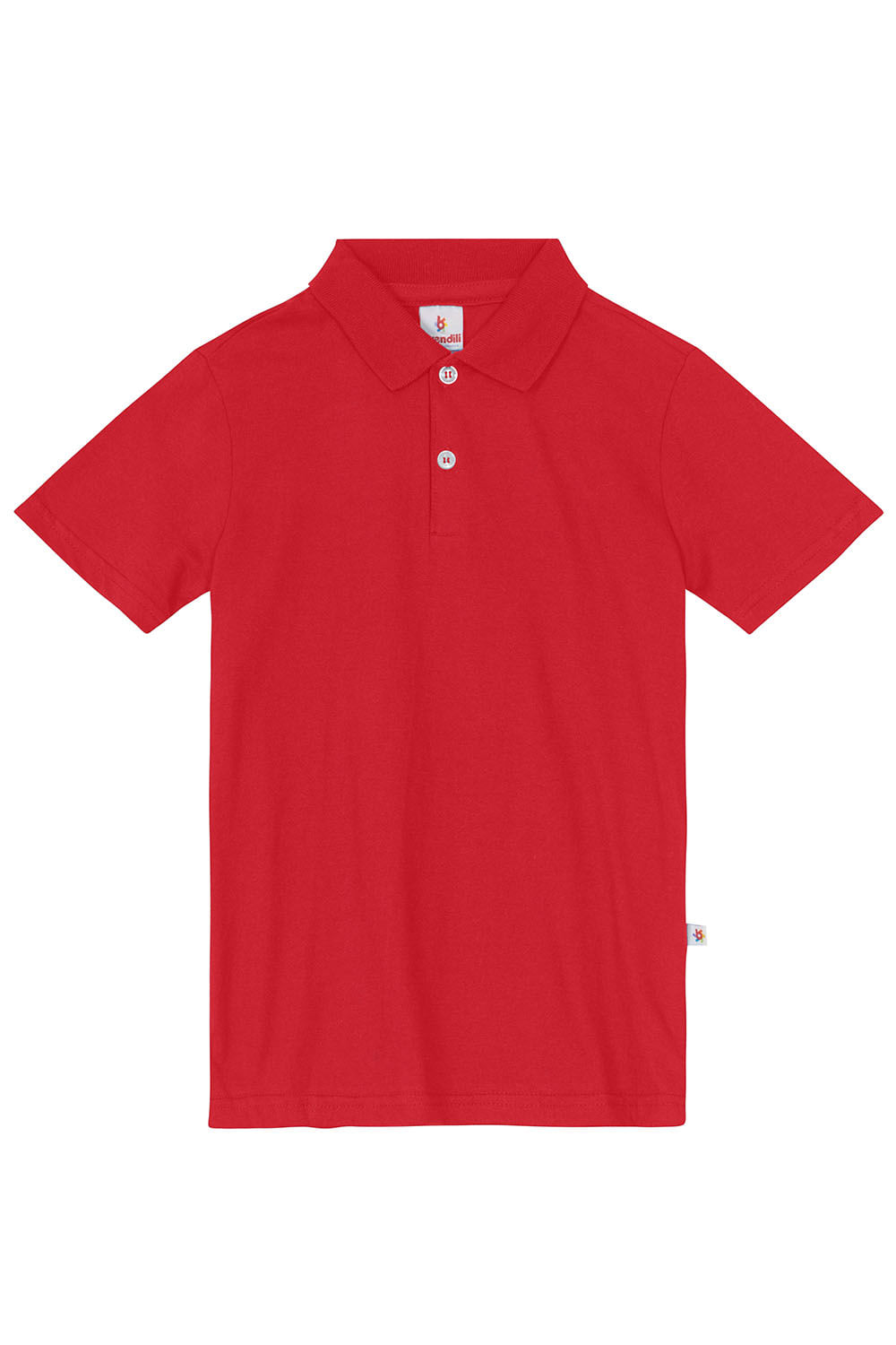 Camisa polo infantil menino em meia malha Brandili