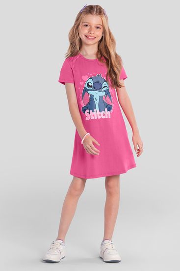 Vestido infantil menina do Stitch Brandili - 10