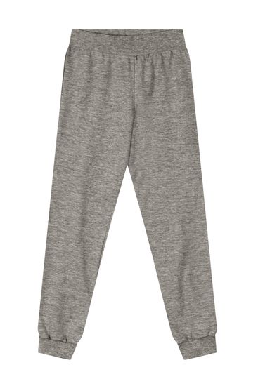 Calça Jogger Básica Infantil Menina Em Moletinho Brandili