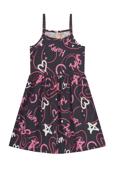 Vestido infantil menina em malha Brandili - 8