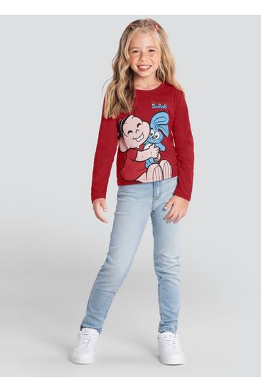 Blusa infantil menina Turma da Mônica brandili - 10