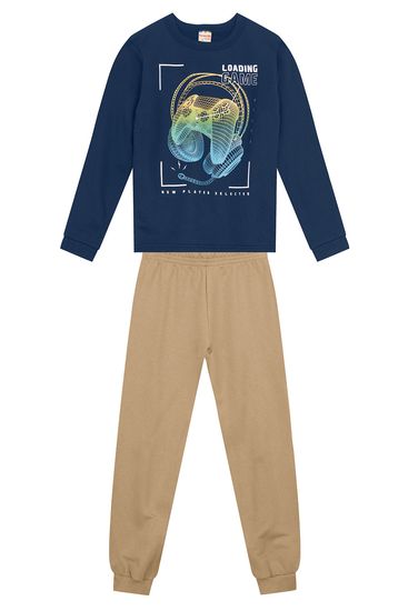 Conjunto infantil menino gamer metalizado Brandili