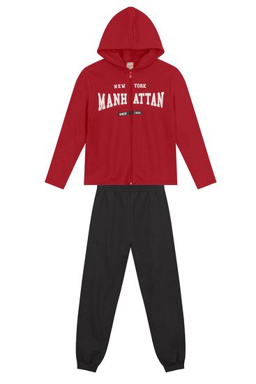 Conjunto infantil menino escrita em puff Brandili