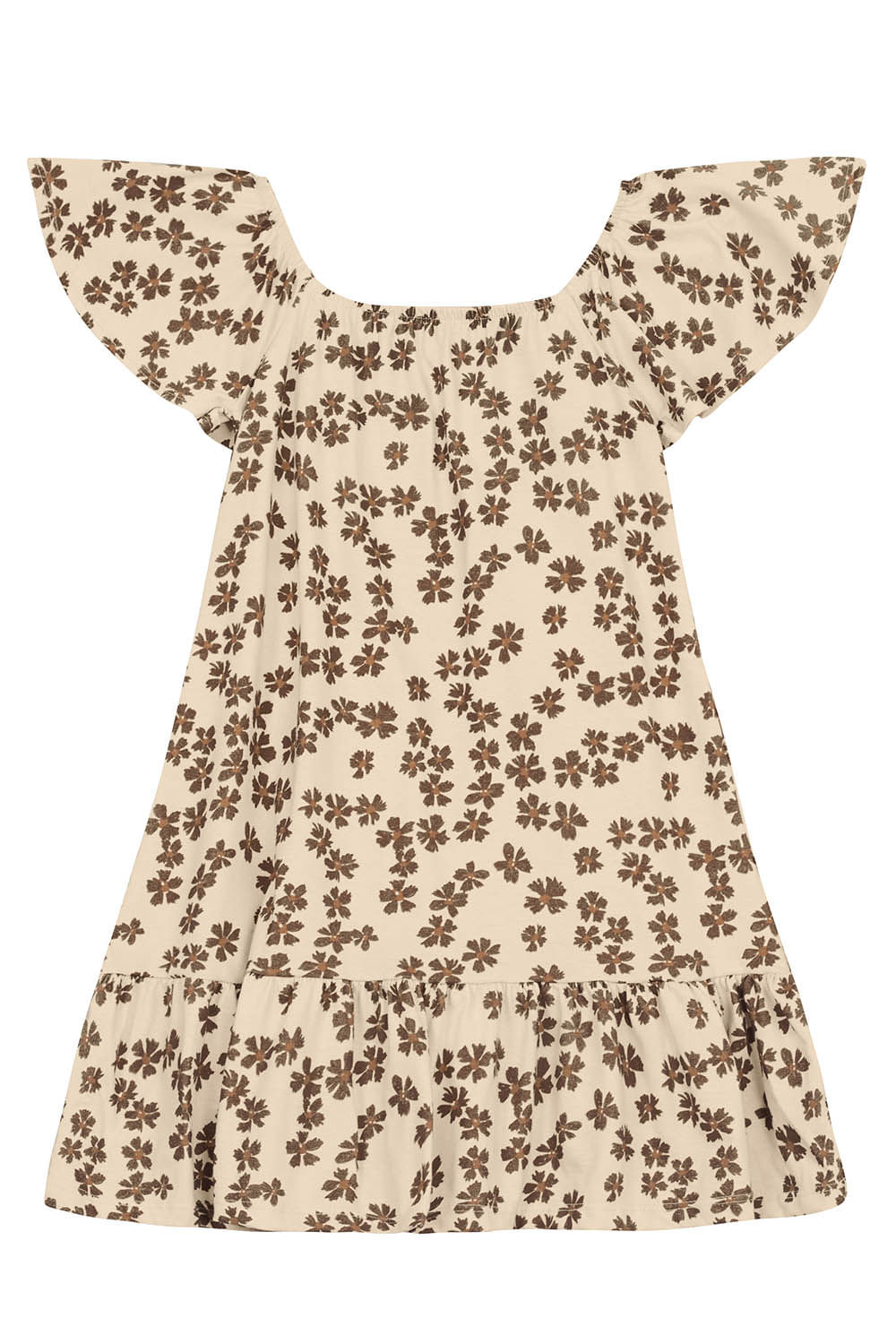 Vestido infantil menina com flores Brandili
