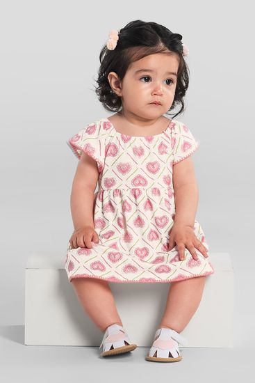 Vestido bebê menina de corações Brandili Baby - G
