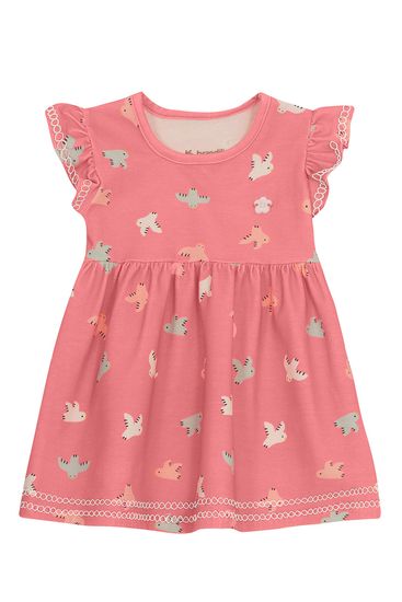 Vestido bebê menina de passarinho Brandili Baby - 1