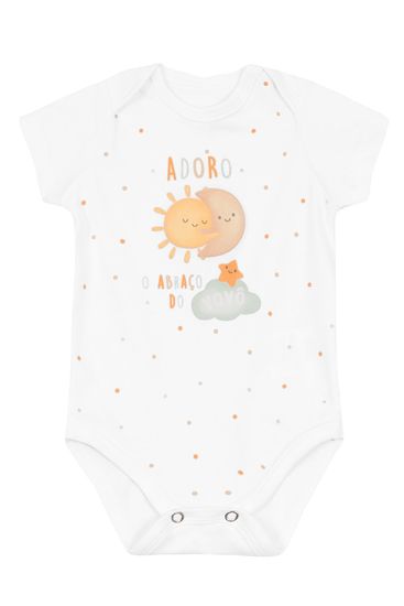 Body bebê unissex abraço do vovô Brandili Baby - G
