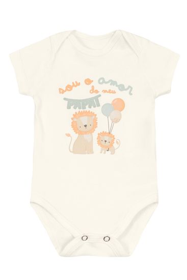 Body bebê unissex amor do papai Brandili Baby - G