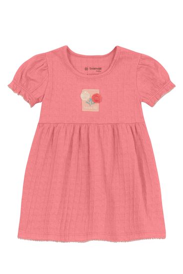Vestido bebê menina quadriculado Brandili Baby - G