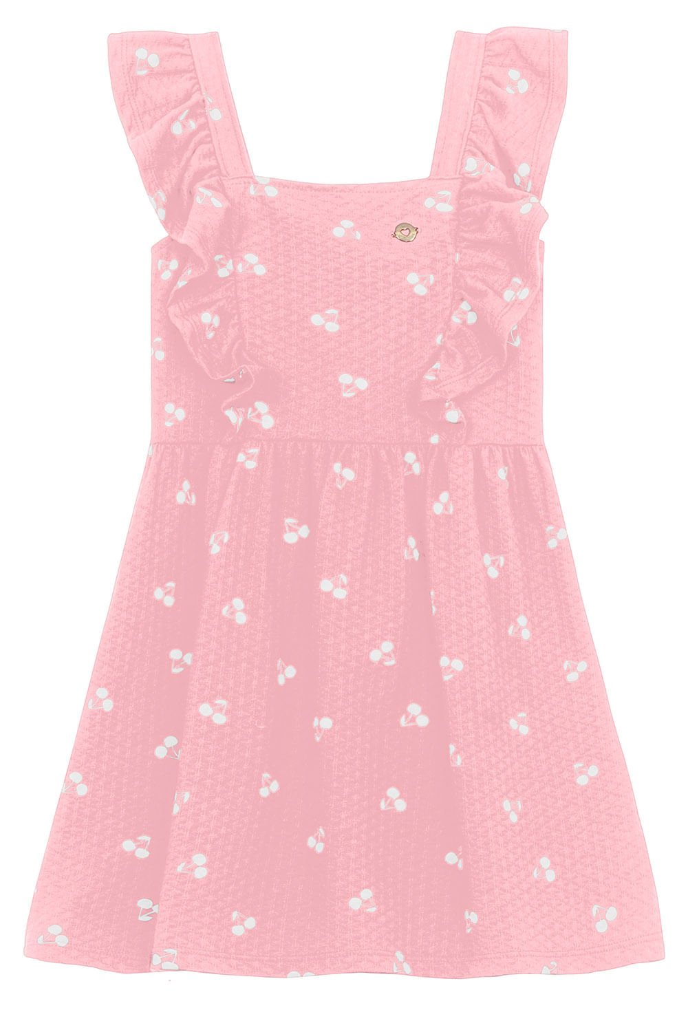Vestido infantil menina de cerejas Brandili