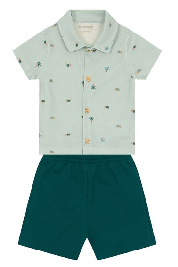 Conjunto bebê menino de tartaruguinha Brandili Baby - 1