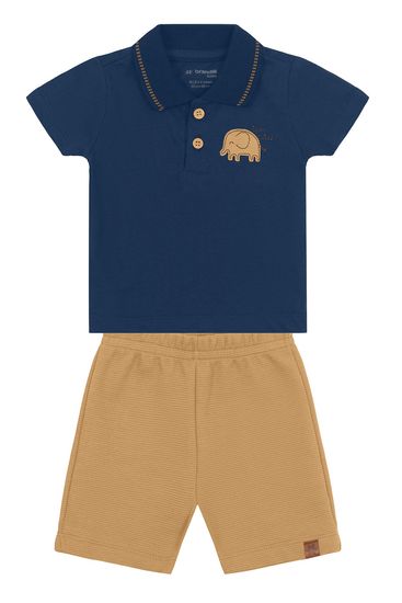 Conjunto bebê menino elefantinho Brandili Baby - 1