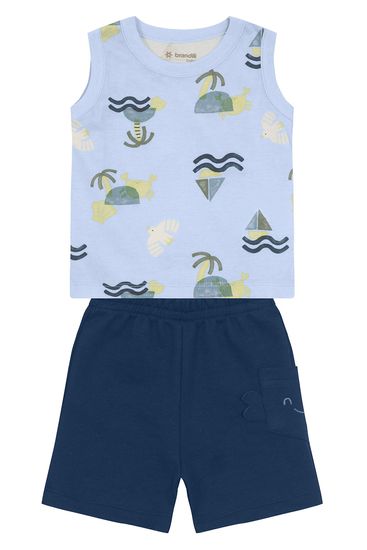 Conjunto bebê menino de caranguejo Brandili Baby - G