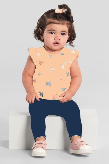 Conjunto bebê menina de passarinho Brandili Baby - 1