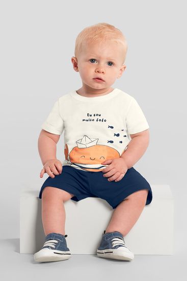 Conjunto bebê menino de caranguejo Brandili - G