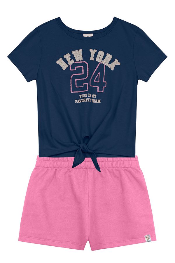 Conjunto infantil menina com glitter Brandili - 8