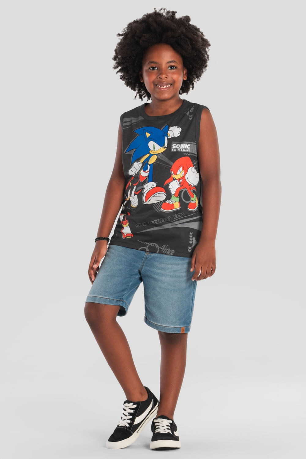 Regata infantil menino do Sonic Brandili