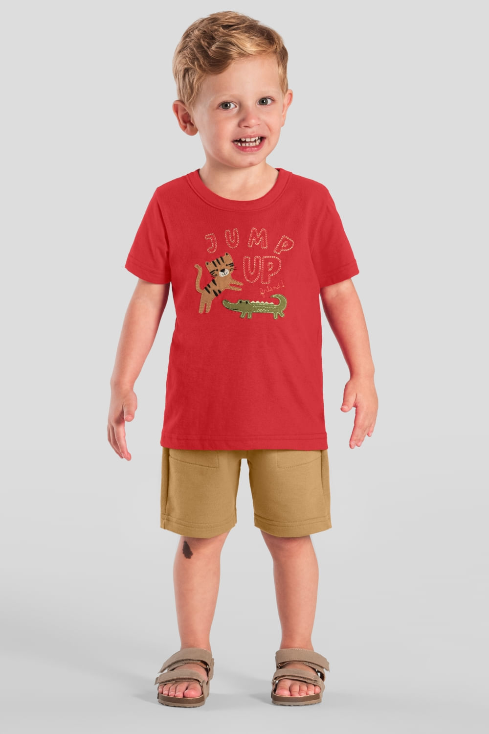 Camiseta infantil menino de bichinhos Brandili