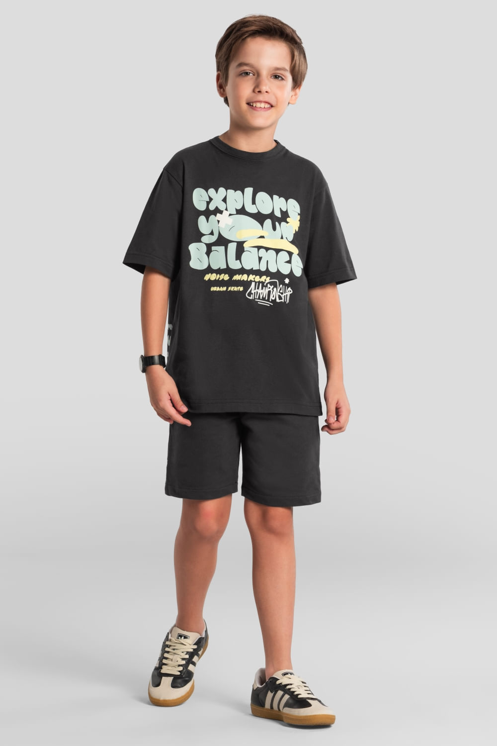 Bermuda infantil menino em moletinho Brandili