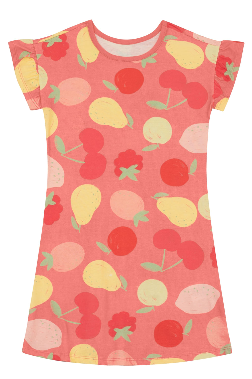 Vestido infantil menina de cerejas Brandili