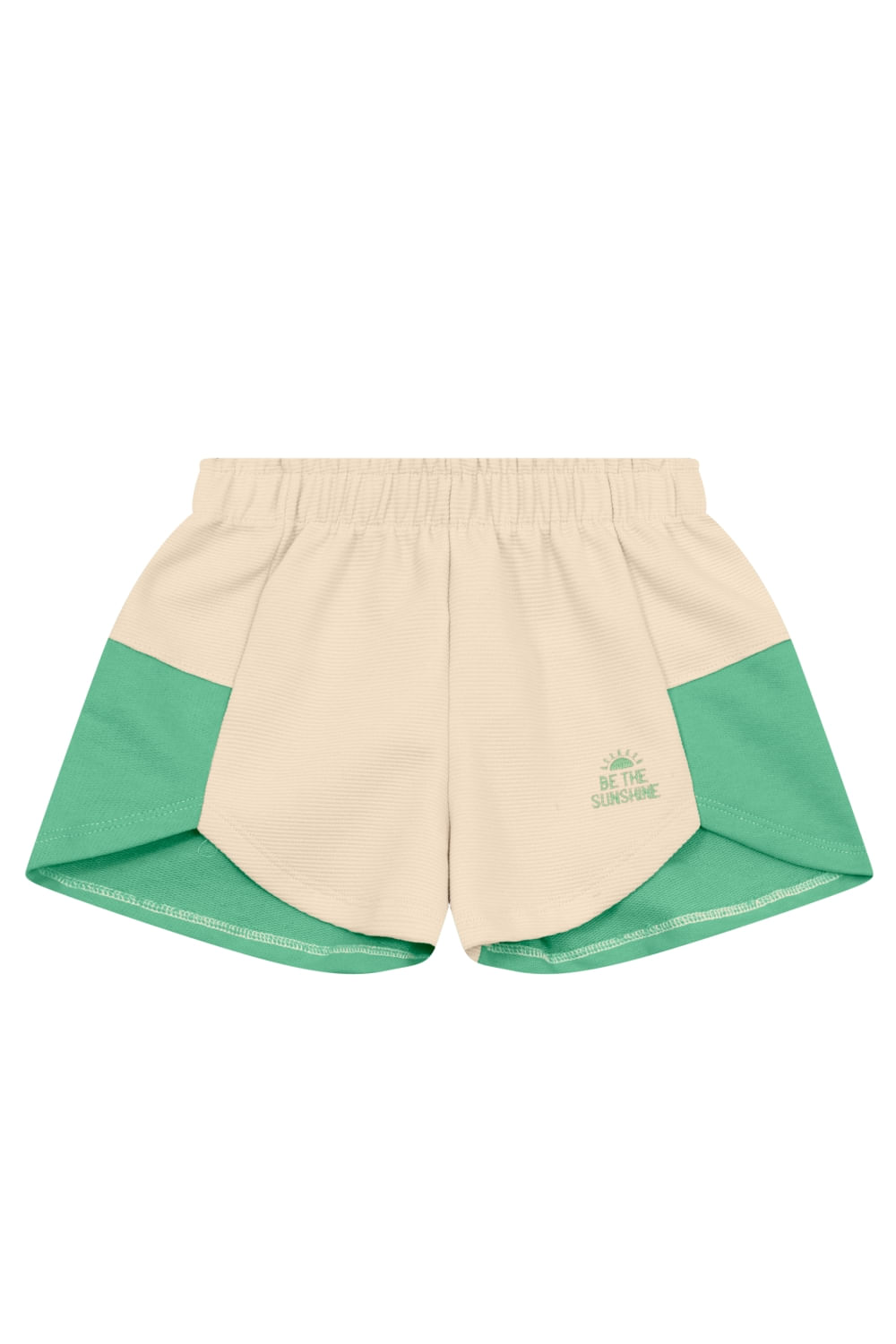 Shorts infantil menina em moletinho texturizado Brandili