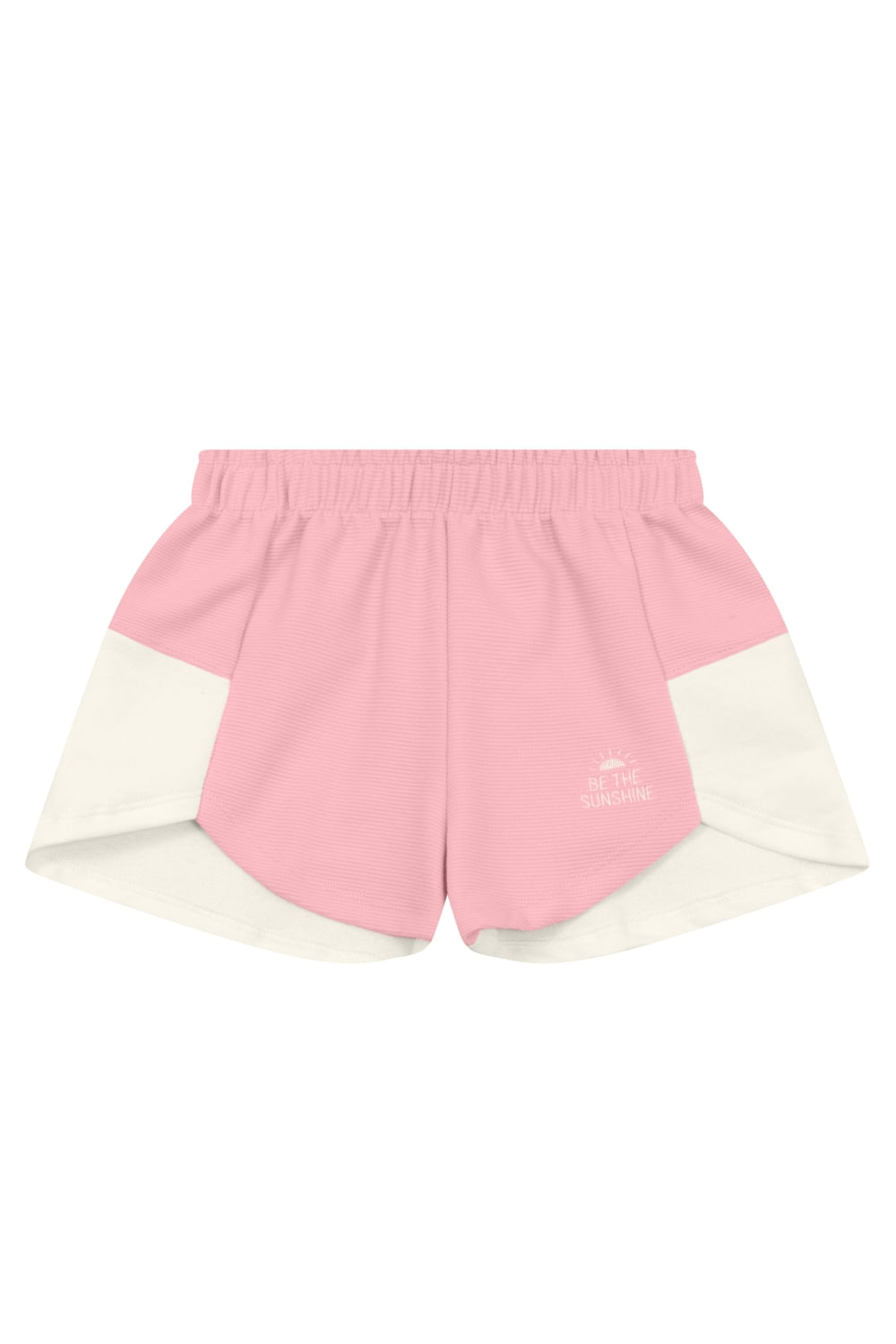 Shorts infantil menina em moletinho texturizado Brandili