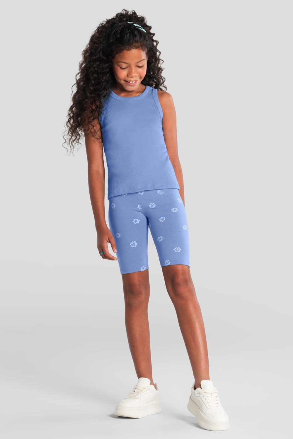 Blusa infantil menina regata em ribana Brandili