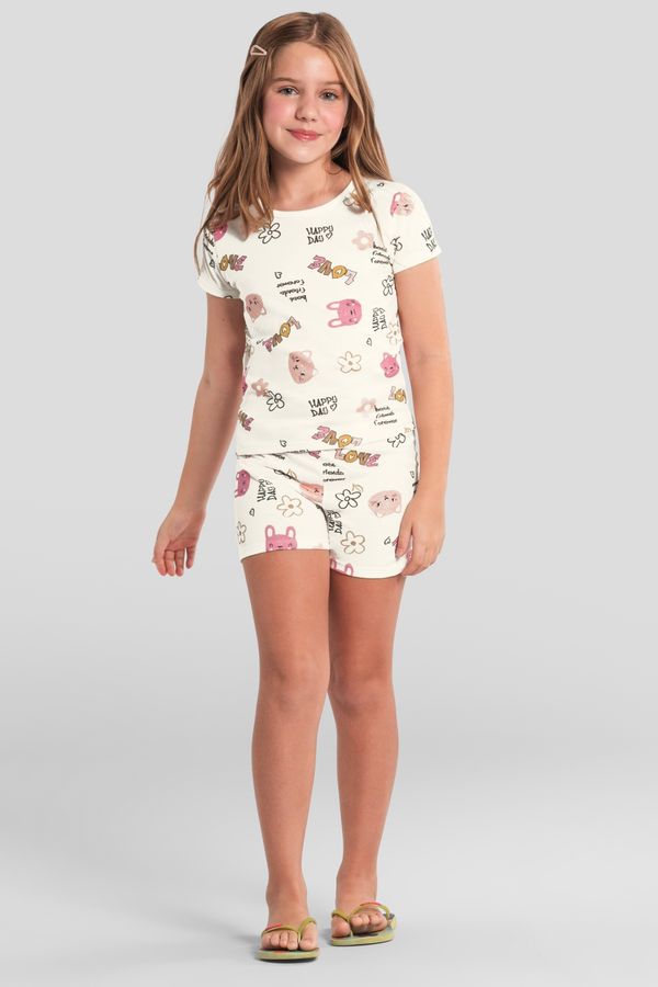 Pijama infantil menina de gatinhos Brandili - 10