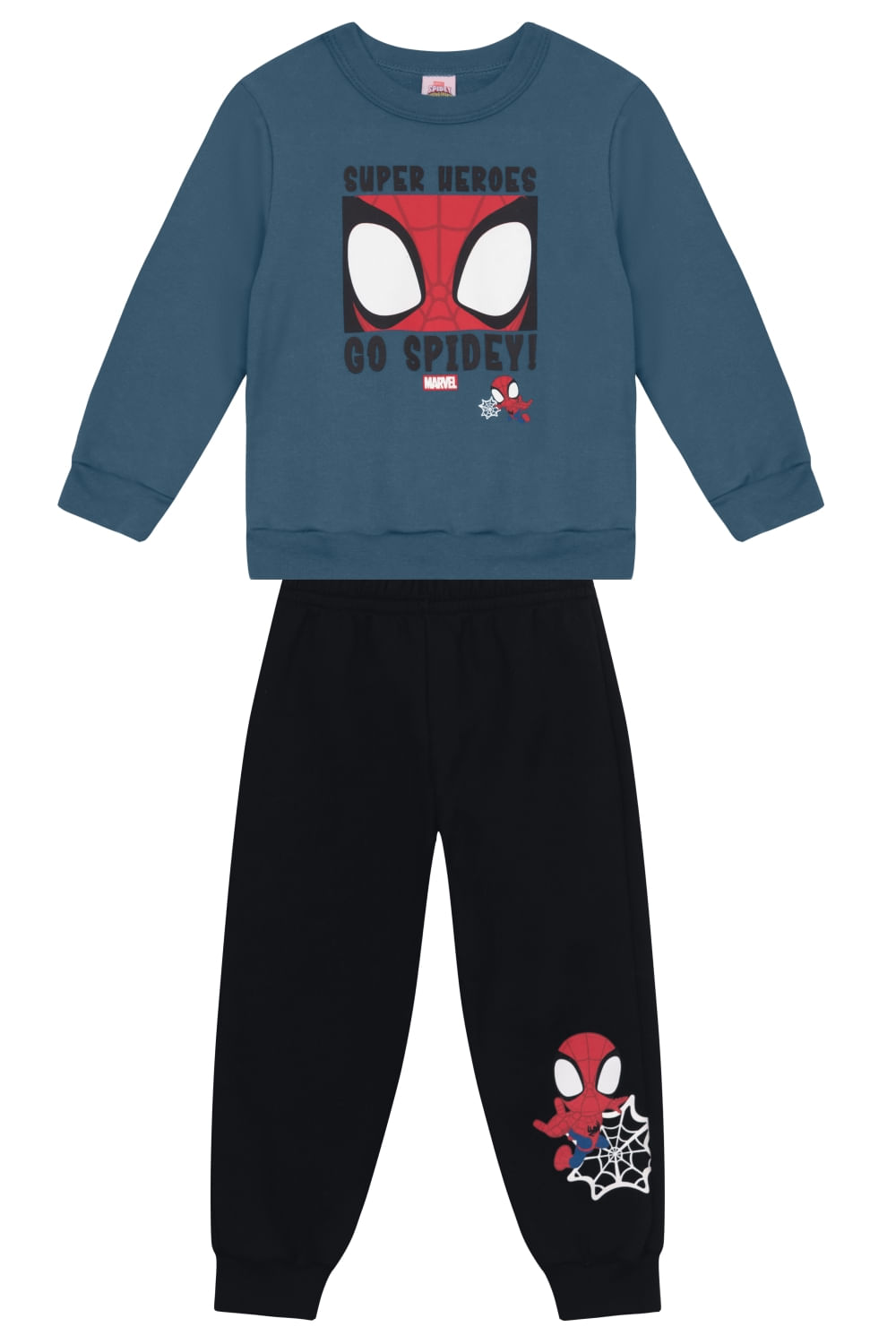 Conjunto infantil menino do Homem-Aranha Brandili