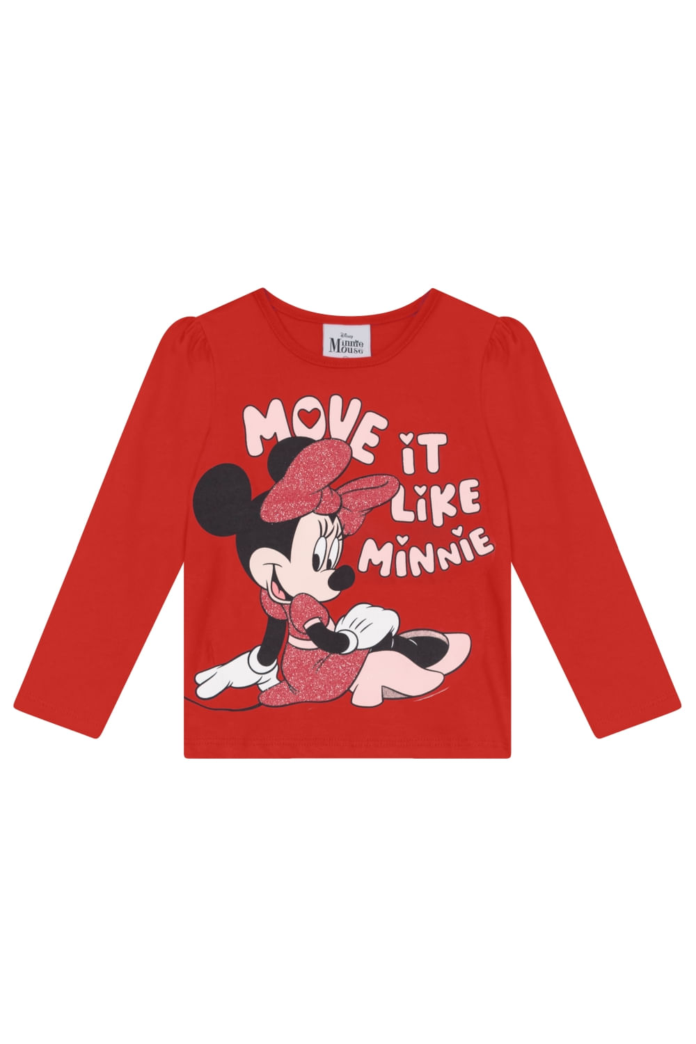 Blusa infantil menina da Minnie Mouse Brandili