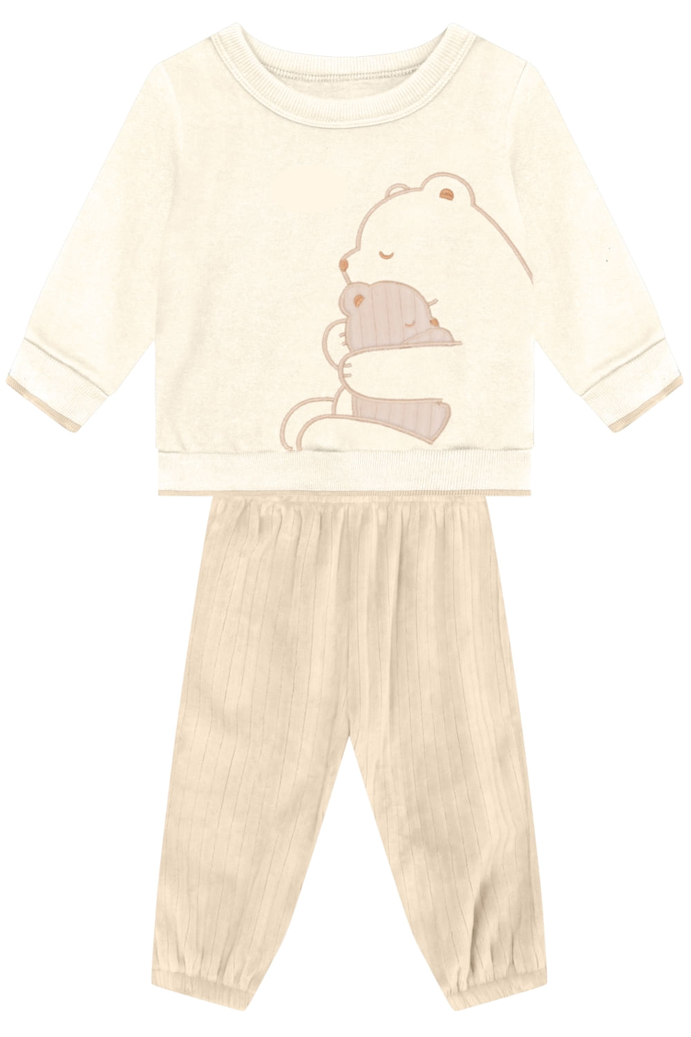 Conjunto bebê menino de ursinho Mundi