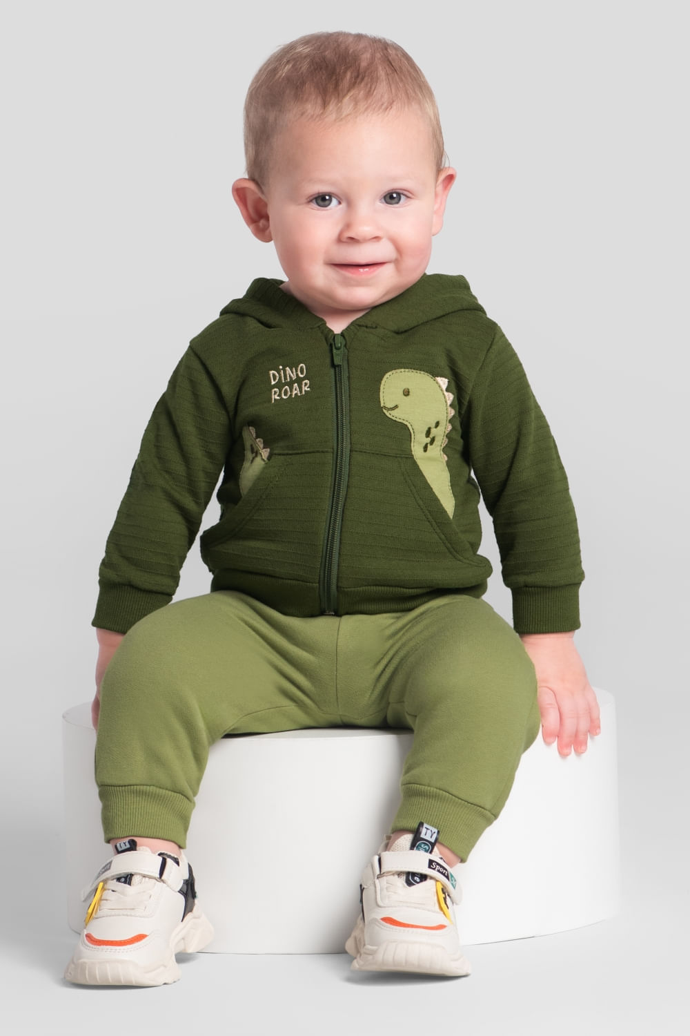 Conjunto bebê menino de dinossauro Brandili Baby