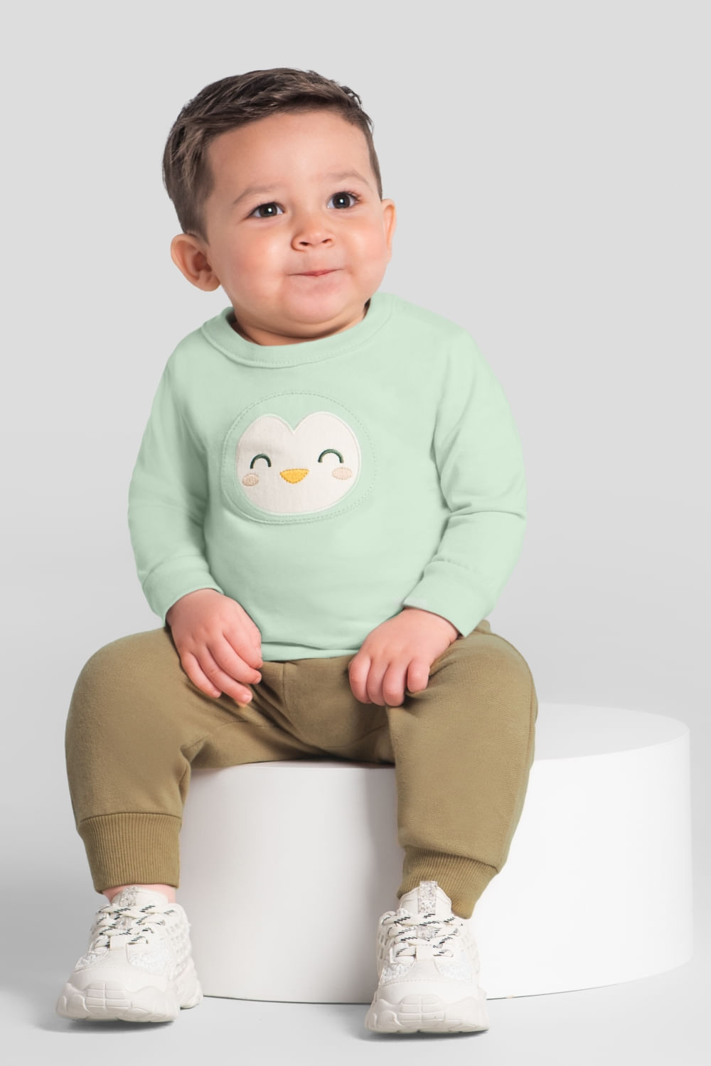 Camiseta bebê menino em malha Brandili Baby