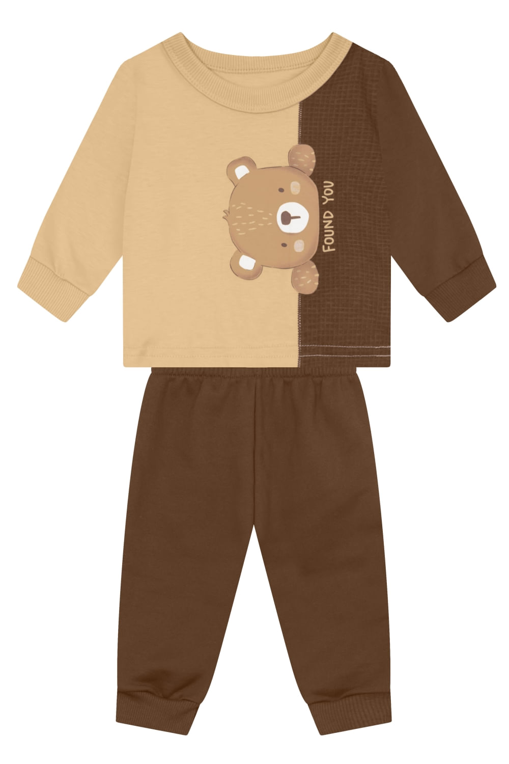 Conjunto bebê menino de ursinho Brandili Baby