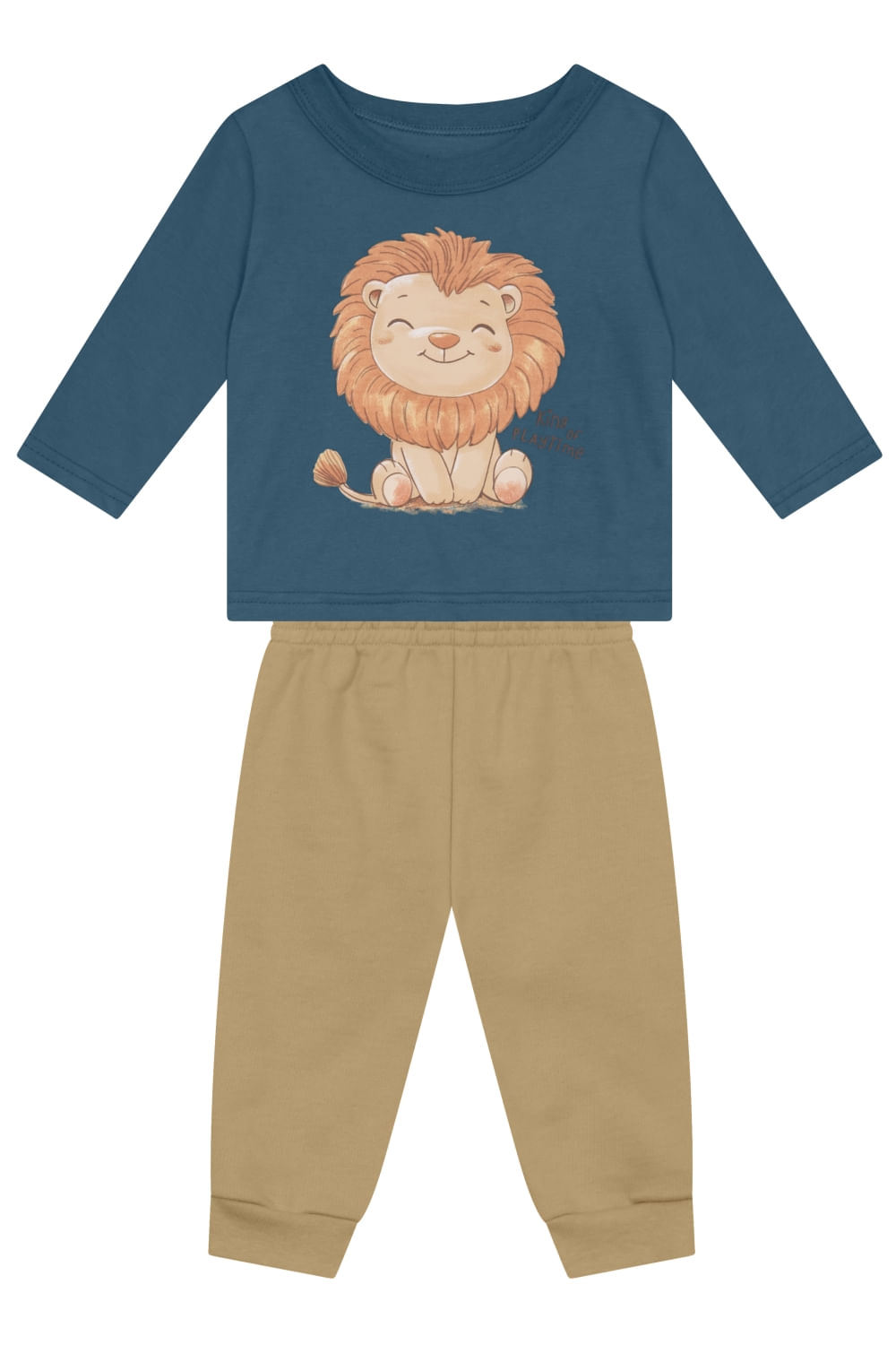 Conjunto bebê menino em moletom Brandili Baby